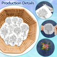 thumbnail image 3 of 4 Sheets Bouquet Flower Water Soluble Stabilizer Hand Sewing Stabilizers with Pre Printed Stick and Stitch Self Adhesive Wash Away Stabilizer for Bags Cloth Embroidery, 3 of 7