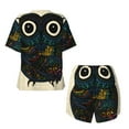 thumbnail image 5 of Lsque Owl with Mandala Women's Short-Sleeved Pajama Set - 2 Piece Soft and Lightweight Sleepwear Set-XX-Large, 5 of 9