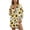 Sunflower Bee, variant on Xoenoiee Sunflower Bee Print Women's Swimsuit Cover Up Long Sleeve Beachwear Bikini Coverups Button Down Oversized Cover Up Shirt Plus Size, S