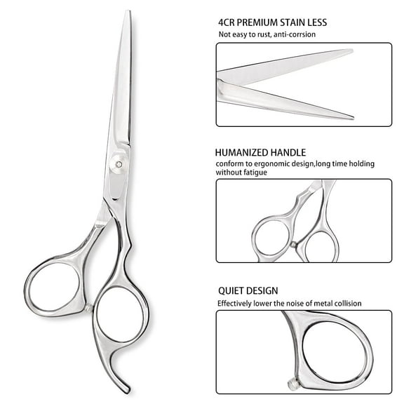 Hair Cutting Scissors Haircut Shears Topboutique Professional Barber Hair Trimming Razor Edge Scissor Japanese Stainless Steel 6.5 inch
