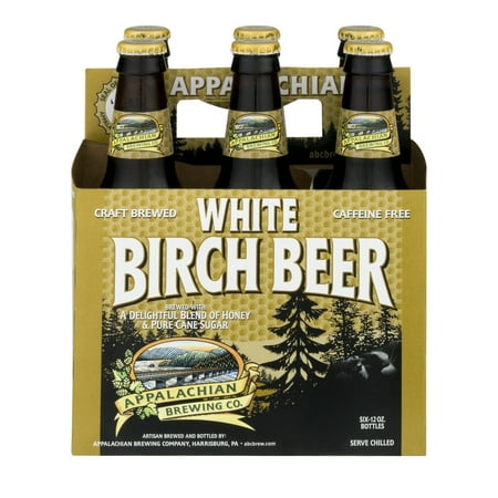 Appalachian Brewing Co. Caffeine-Free Gluten-Free White Birch Beer, 12 Fl. Oz., 6 Count