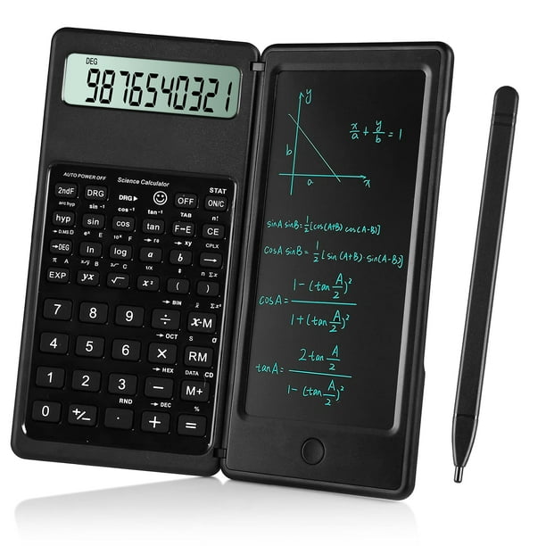 Calculadora científica iPEPUL de 10 dígitos con bloc de notas y pantalla LCD