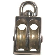 Ben-Mor 73731 Zinc Swivel Eye Pulley, Double, 3/4"