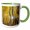 Green/White, variant on 3drose, Colorado, Uncompahgre National Forest. Aspen Forest Road in Autumn., 15oz Mug