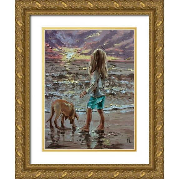 Luniak, Monika 25x32 Gold Ornate Wood Framed with Double Matting Museum Art Print Titled - Sunrise