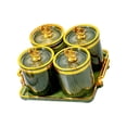 thumbnail image 1 of Plato para servir refrigerios de frutas secas Perfecl Bandeja verde 4 cuadrícula, 1 of 8