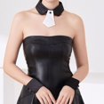 thumbnail image 2 of Hsqqdc Detachable Fake Collar Set, with Wrist Cuffs Classic Uniform Style Neck Tie Accessory Kit, 2 of 7