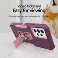 thumbnail image 4 of Samsung A53 5G, Galaxy A53 5G case, Military Grade Heavy Duty with HD Screen Protector Magnetic Kickstand Car Mount Protection Armor Phone Case Cover for Samsung Galaxy A53 5G (Purple_Rose-Gold), 4 of 7