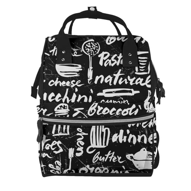 Easygdp Pasta Bacon para Bolsa de Bebé de Gran Capacidad con Múltiples Bolsillos, Bolsa de Pañales para Padres, Bolsa de Viaje Organizada y Elegante