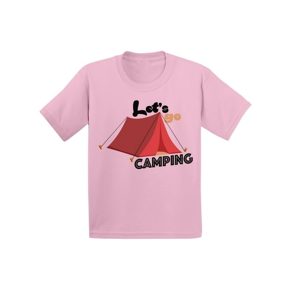 Awkward Styles Let's Go Camping Infant Shirt Kids Birthday Gifts Cute Camper Tshirts Camping Party Funny Camping Shirts for Boys Funny Camping Shirts for Girls Gifts for Nature Lover