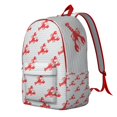 thumbnail image 2 of Funny Seafood-Themed School Backpack with Red Lobster & Tropical Coastal Print, Waterproof Durable Laptop Bag with Multi-Pockets for Students, Travelers & Daily Use, 2 of 4