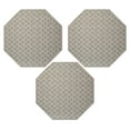 thumbnail image 1 of Furnish My Place Abstract Indoor/Outdoor Commercial Beige Color Rug, Pet-Friendly, Baby Nursery Mat, Home Décor Rug for Living Room, Playroom, Made in USA, 2' Octagon - Set of 3, 1 of 5