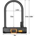JOYTUTUS Bike U Lock 14.6mm Heavy Duty ULock Bicycle with Shackle