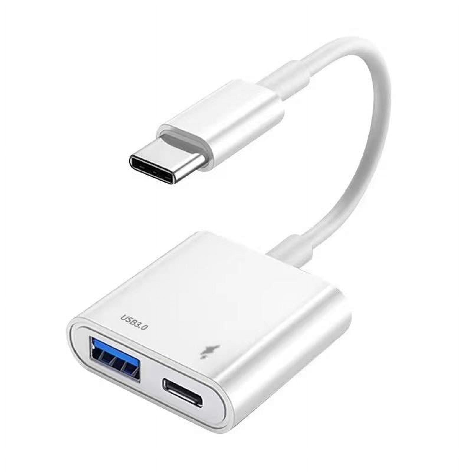 Necvior USB C to USB Adapter with Power OTGand Cable 30W PD Fast Charging Splitters for Hard Disk,Mouse Office Use