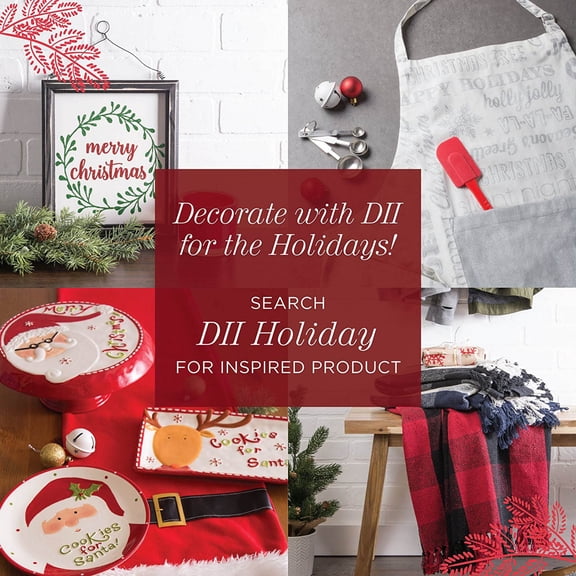 DII Christmas Plaid Tablecloth
