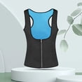 thumbnail image 1 of Traje deportivo de sauna para mujer, camiseta sin mangas para promover el sudor, moldeador corporal para gimnasio en casa (L), 1 of 9