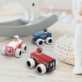 thumbnail image 3 of ZARKEA Pull-Back Fire Engine Car and Magnet Connect Toy for Toddlers 18M+, Role Play Wooden Rescue Car, 3 of 8