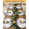 thumbnail image 4 of 15 Inch Round Placemats Set of 4, Purple Eucalyptus Leaves Non Slip Heat Insulation PP Table Mats, Watercolor Spring Summer Botanical Washable Place Mats for Kitchen Dining Party Table Decor, 4 of 7
