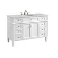 thumbnail image 3 of Elegant Decor Park Avenue 48" Wood Single Bathroom Vanity in White, 3 of 6