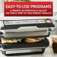 thumbnail image 6 of T-Fal GC712D54 OptiGrill Plus Stainless Steel Indoor Electric Grill, 6 of 8