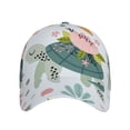 thumbnail image 2 of Uemuo Turtle and Sea Life Pattern Baseball Cap Golf Dad Hat Adjustable Original Classic Low Profile Cotton Hat Unconstructed Plain Cap Men Women, 2 of 9