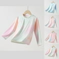 thumbnail image 4 of Little Kids Tie Dye Sun Shirt for Boys Girls Long Sleeve Rash Guard Tshirt Summer Casual Tunic Tee Tops, 4 of 5