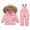 Pink, variant on XEOVHV Clearance Child's Baby Boy's Girl's Down Warm Jacket Coat Jumpsuit Rompers Suit Winter Windproof Ski Suit,3-4 Years