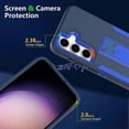 thumbnail image 2 of Galaxy S24 Ultra 5G Case with Stand, 3-in-1 Rugged Full Body Protection Cover with S24 Ultra, 2 of 5