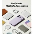 thumbnail image 6 of Ringke Silicone Magnetic [Compatible with MagSafe] for iPhone 17 Pro Case, Slim Soft Grip Shockproof Cover with Camera Control Button Cover - Light Purple, 6 of 11