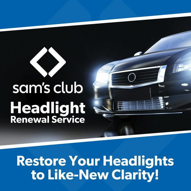 Sam's Club Headlight Renewal Service