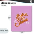 thumbnail image 4 of Stupell Industries Eclectic Born To Shine on Pink Canvas Art, 16 x 20, by Indira Prieto | IndySign, 4 of 8