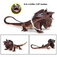 thumbnail image 3 of Frilled Lizard Figurine Realistic Plastic Lizard Reptile Figurine for Collection Science Educational Prop, 3 of 4