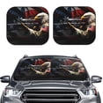 thumbnail image 2 of Yiaed American Bald Eagle Warrior Print Car Front Windshield Sun Shade,Foldable Anti-UV Car Sunshade for Front Window for Most Vehicles-Large, 2 of 5