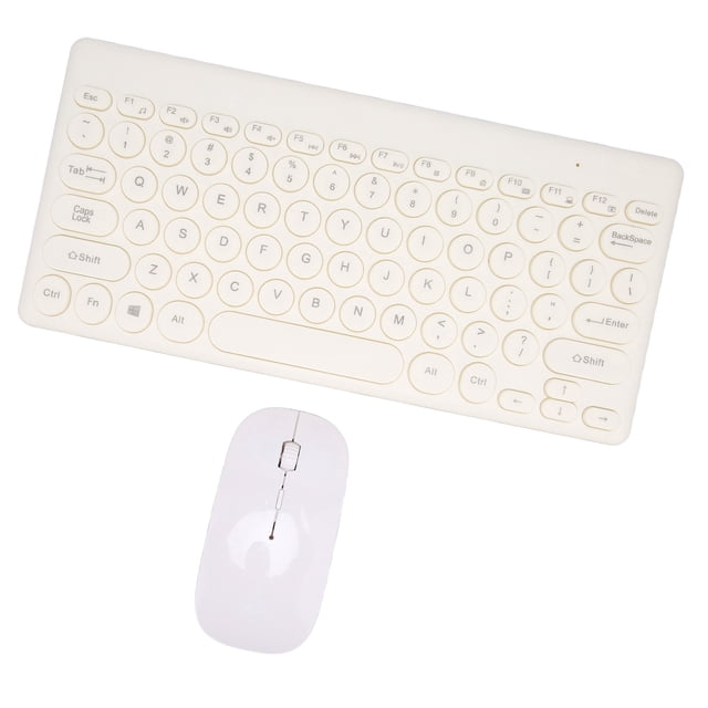 Keyboard Mouse Set Wireless 2.4G 78Keys Keyboard 4Keys Mouse Buttons Mini Computer Supplies for Office