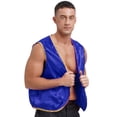thumbnail image 5 of Chaleco de fiesta para hombre, trajes de Cosplay del príncipe árabe, Sultán Oriental, chaqueta frontal abierta, borde dorado, disfraz de juego de rol árabe de Halloween, 5 of 5