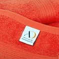 thumbnail image 7 of Ample Decor Bathroom Towel Set of 6 - 2 Hand Towel, 2 Bath Towel, 2 Wash Cloths - Orange, 7 of 7