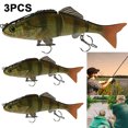 thumbnail image 3 of 3 segmentos de señuelo de pesca duro artificial de cebo 15 cm 50 g multiarticulados (LK023-07) 3 piezas, 3 of 5