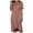Brick Red, variant on Women's Relaxed Fit Short Sleeve Waisted Midi Flowy A-Line Boho Beach Dress Pink, XXL