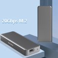 thumbnail image 4 of M6N Nueva Caja de Unidad de Estado SóLido M.2 NVMe Gen2X2 a USB3.2 SSD Thunder Speed 20Gbps Caja de Disco Duro MóVil, 4 of 8