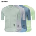 thumbnail image 2 of YKYWBIKE - Maillot de ciclismo profesional de verano para hombre, pantalones cortos transpirables de manga corta para ciclismo de montaña y carretera, con bolsillos, 2 of 4