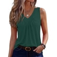 thumbnail image 2 of Tank Tops for Women Curved Hem Tank Top Women Womens Camisole Tank Tops Wide Strap Tank Tops Athletic Tank Tops Womens Sleeveless Tops Womens Flowy Tops Green L, 2 of 8
