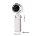 thumbnail image 2 of Ventilador Turbo Mano USB Recargable Ventilador Mano Plegable Cuello Colgable (blanco), 2 of 9