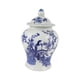 thumbnail image 3 of Jarrones decorativos de jengibre azul y blanco, florero tradicional multiusos Aves, 3 of 9