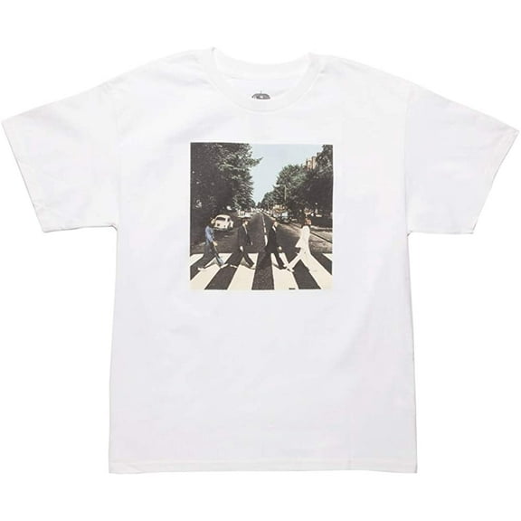 Beatles Men's Abbey Road Walk White T-shirt XX-Large White