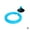 Blue circle, variant on FurNest Fish Tank Feeding Circle Station Floating Food Feeder Prevent Scatteri