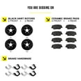 thumbnail image 2 of Hart Brakes Front Rear Brakes and Rotors Kit |Front Rear Brake Pads| Brake Rotors and Pads| Ceramic Brake Pads and Rotors - BHSC.66081.02, 2 of 7
