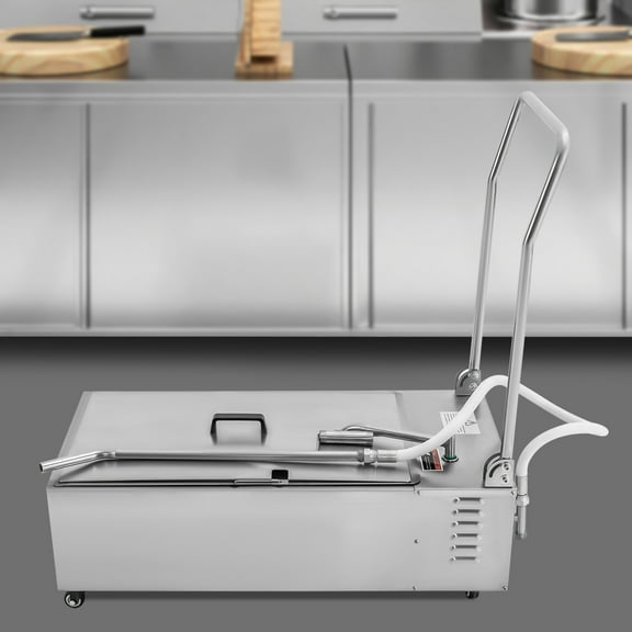 NEW 55L Fryer Oil Filter Cart Machine Commercial Kitchen Oil Filtration System