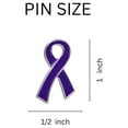 thumbnail image 3 of Large Flat Fibromyalgia Purple Ribbon Pins, 3 of 3