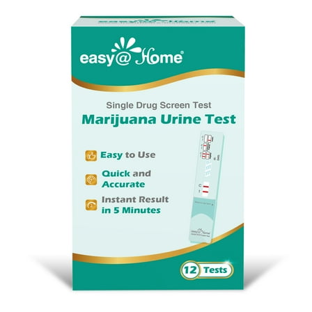 Easy@Home Marijuana Single Panel Drug Test, 12 Pack