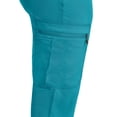 thumbnail image 4 of Healing Hands Purple Label Women's Tamara Pant 's Three Pocket Scrub Pant - X-Large Petite,Teal, 4 of 6